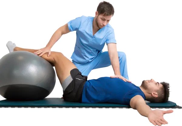 Physiotherapy exercise session